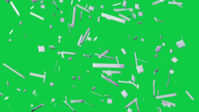 3D shards reacting to impulse, scattering outward, rotating, showing spread on transparent backdrop