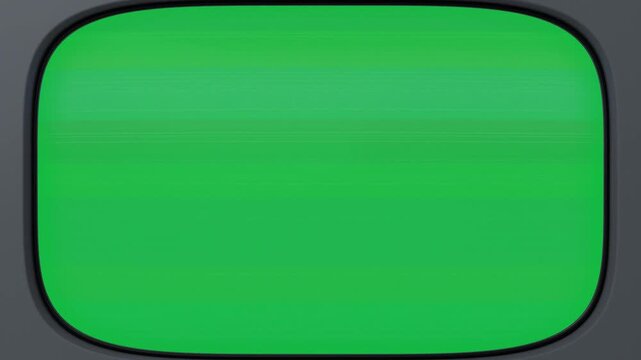 CRT starting 3 stripes filling lines flashing white ending dark mint line for signal transparent