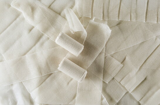 Medical bandage roll background and texture, design element