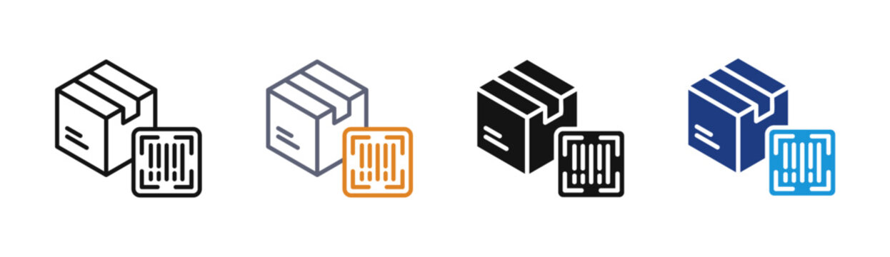 Inventory Control icon set multiple style collection