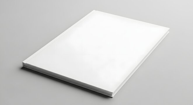 Blank book cover mockup realistic presentation for publishing design and branding projects
