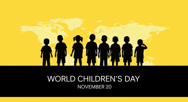 World childrens day celebration poster