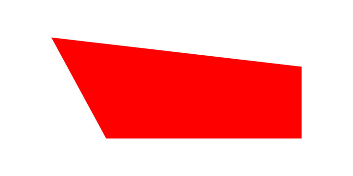 Abstract red geometric shape polygon illustration 