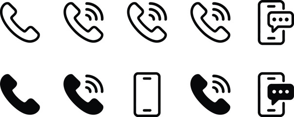 Set of vector web design icons featuring symbols, animals and patterns including snake, om sign and business elements