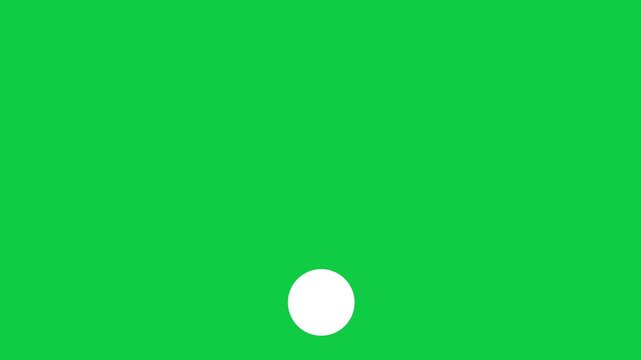 white egg on green background, Ball animation 