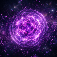 Fototapeta premium Abstract Magenta Cosmic Portal Background