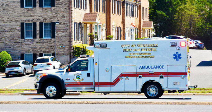 City of Manassas Ambulance Vehicle, VA, USA