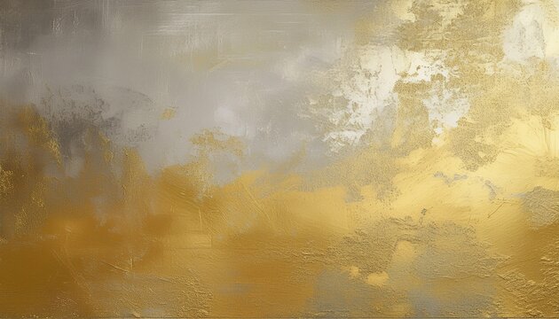 distressed painted antique wall in gold cream silver texture beautiful distressed luxury vintage aged metal surface ancient decayed weathered texture background