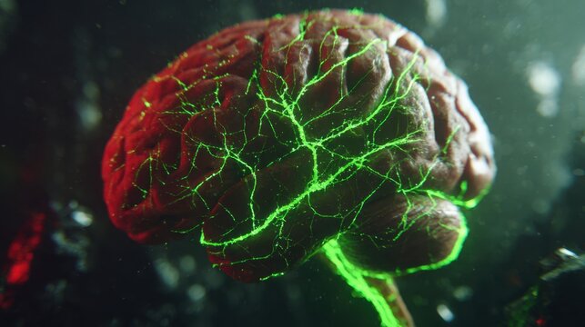Intricate Neural Pathways in Simulated CSF Brain