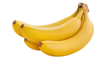 Isolated fresh organic bananas, a healthy natural fruit snack, perfectly ripe and sweet © Lucas