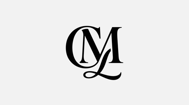 Elegant interlocking letters C and M monogram logo.