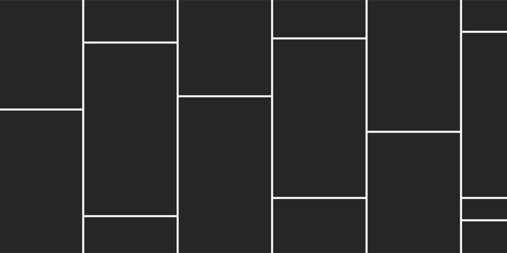 Mosaic collage pictures collection. Collage mood board grid template. Set of presentation backgrounds. Photo layout. Album Gallery banner vector illustration.eps,10