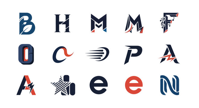 Modern Letter Logos Collection - Alphabet Design Elements