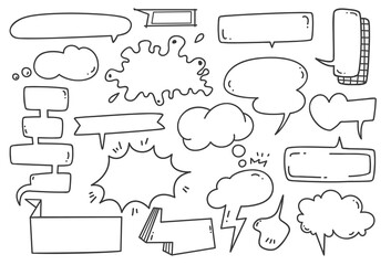 Fototapeta premium speech bubbles set