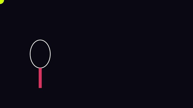 Minimalist loading spinner animation, rotating circular progress on dark background, circle