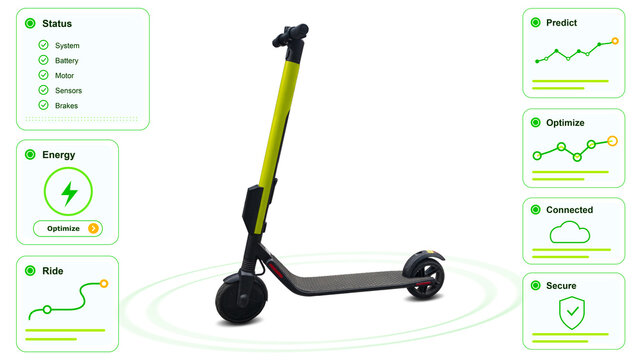 Smart mobility platform showing route optimization interface.