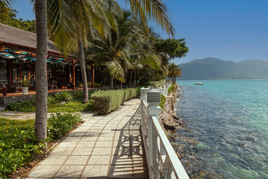 Promenade on Hon Tam Island, Nha Trang, Province Khan Hoa, Vietnam, VietNam,Asia