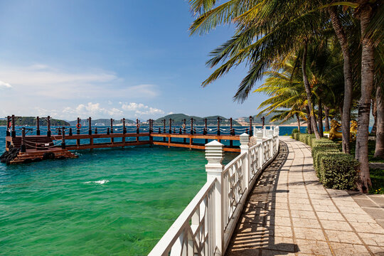 Promenade on Hon Tam Island, Nha Trang, Province Khan Hoa, Vietnam, VietNam,Asia