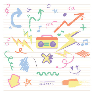 colorful music and sign clipart