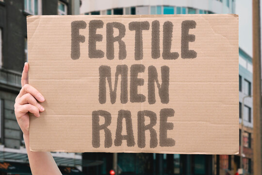 "Fertile men rare" High-quality sperm becoming uncommon. RARE. QUALITY. SCARCE. CONCERN. FUTURE.