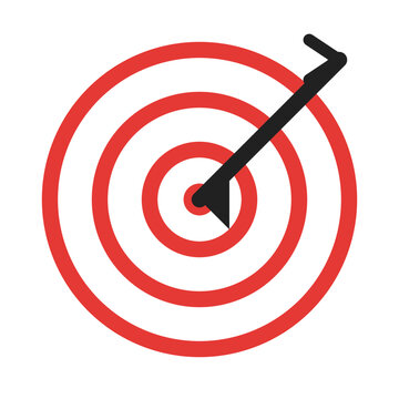 Target Goal Dart Achievement Business Icon Vector

