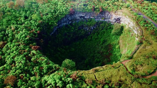 Los Gemelos Twin Craters in Santa Cruz Galapagos