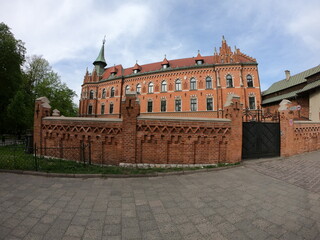 Obraz premium The Higher Spiritual Seminary of the Archdiocese of Cracow (Wyższe Seminarium Duchowne Archidiecezji Krakowskiej) in Kraków, Poland.