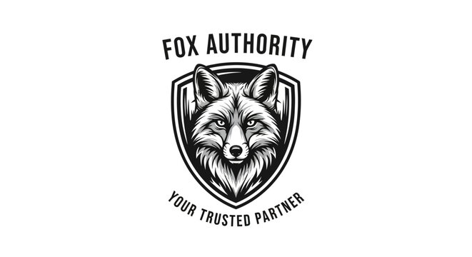 A fox head shield logo with text represents authority and partnership