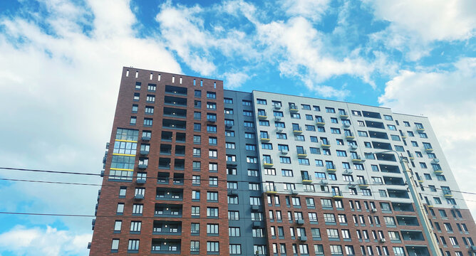 Architecture and real estate, modern residential apartment building