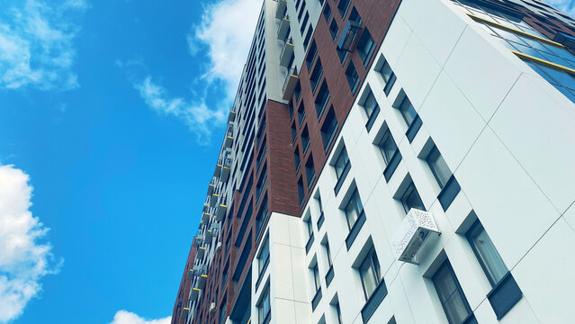Architecture and real estate, modern residential apartment building