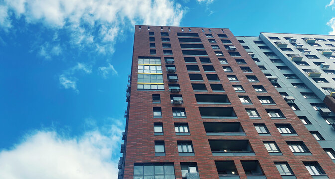 Architecture and real estate, modern residential apartment building
