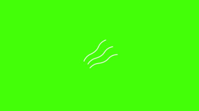 2D Hand-Drawn White Speed Lines Shaking Vibrating Motion Effect on Green Screen Background
