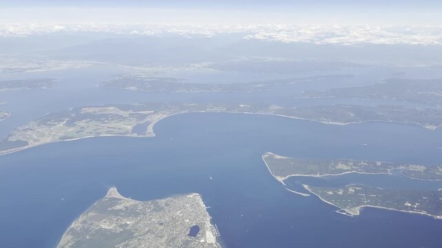 Greenbank and Fort Casey with Port Townsend across the sound