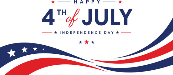 Obraz premium Happy 4th of july independence day celebration
