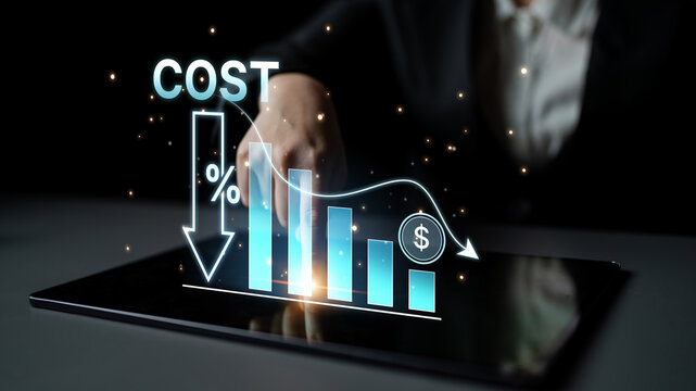 Cost reduction and cost saving through digital transformation, business cost optimization, operational cost reduction, financial saving, and resource efficiency strategies for business success. Spline
