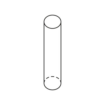 Cylinder Shape Icon, Cylinder Shape Illustration