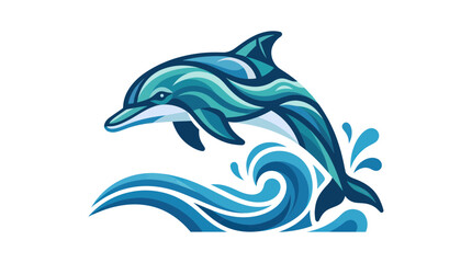 Dolphin jumping out of water. © Bris
