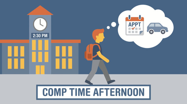 Employee Using Comp Time Afternoon for Personal Appointment