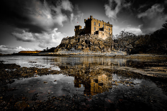 Dunvegan Castle on the Isle of Skye in Scotland.