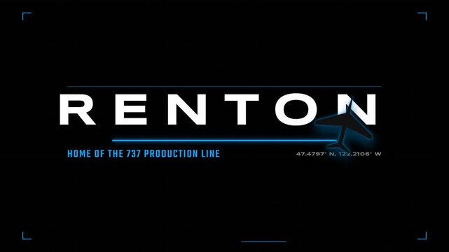 Renton, Boeing 737 Production Line, Graphic Design, Modern Environment, Corporate Viewpoint