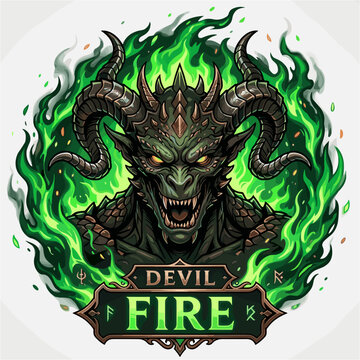 Venomfire Dragon Emerald Demon logo