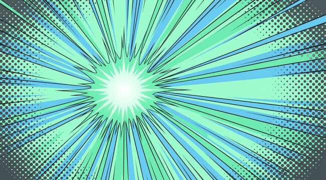 Abstract blue energy burst background with rays light beams fractal motion and colorful explosion dynamic wallpaper design with stars blur speed and vibrant space texture