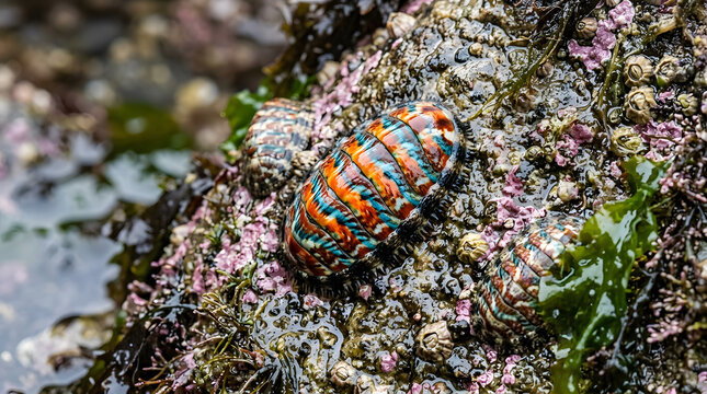 chitons on its natural habitat