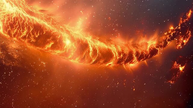 宇宙空間での爆発のイメージ