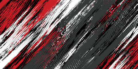 Gaming esport background striking stripes electric banner vector illustration design red black grunge brush wing comic pattern modern abstract concept livery stripes decal paint splash splatter.eps 10 © Samsul
