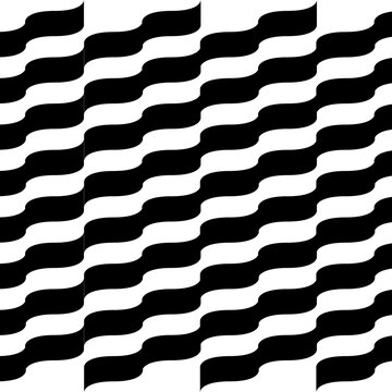 Seamless Geometric Flag Pattern with Stripes and Stars