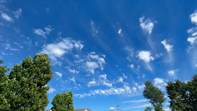 Beautiful Blue Cinematic Sky Background