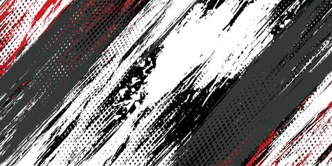 Gaming esport background striking stripes electric banner vector illustration design red black grunge brush wing comic pattern modern abstract concept livery stripes decal paint splash splatter.eps 10 © Samsul