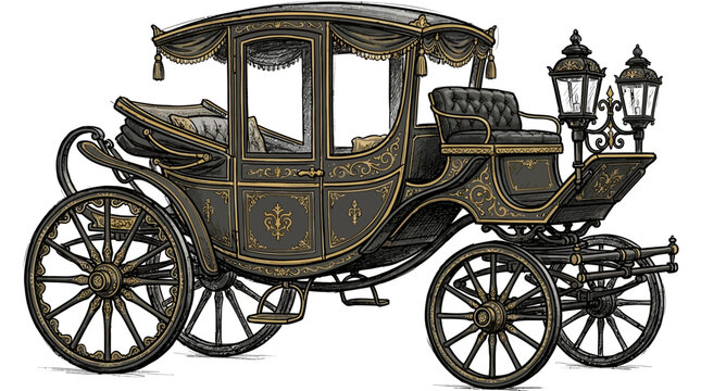 Vintage Horse Drawn Carriage.