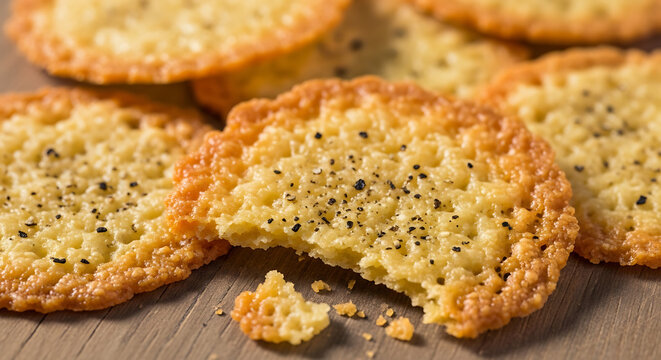 Mealy Crumbly Low Carb Parmesan Crisps